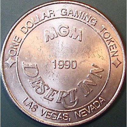 MGM Desert Inn. $1 Casino Token. Las Vegas, NV. P25.