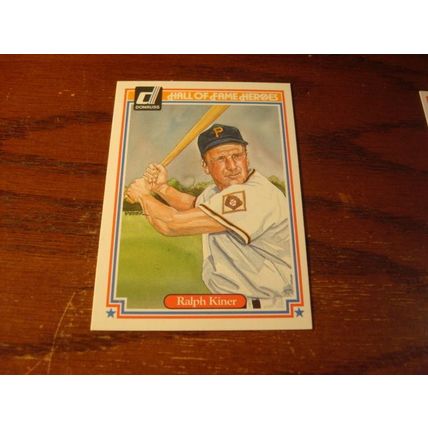 1983 Donruss Hall of Fame Heroes, 3-Cards, WAGNER/KINER/WANER BROS.