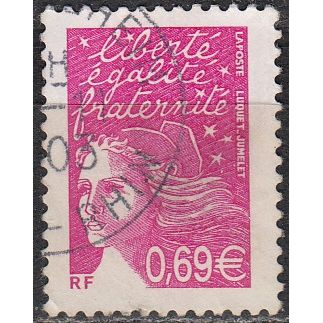 France 2002 Michel 3590IAX O Cote (2008) 2.00 € Marianne de Luquet Cachet rond