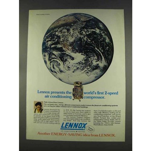 1977 Lennox Air Conditioner Ad - 2-Speed Compressor