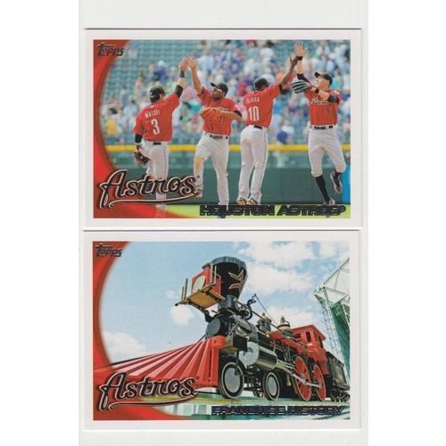 2010 Topps 1 & 2 Houston Astros team set with update -28 cards