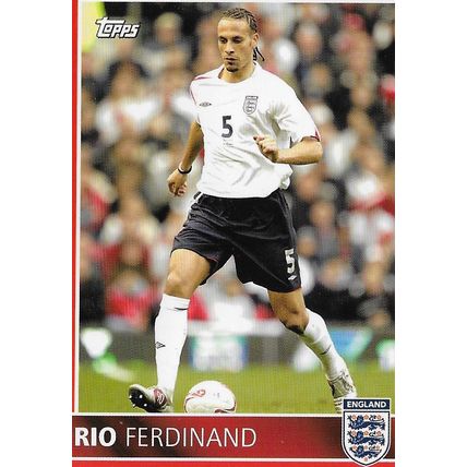 Topps ENGLAND 2005 Trading Card: Team England - 16, Ferdinand (Rio)