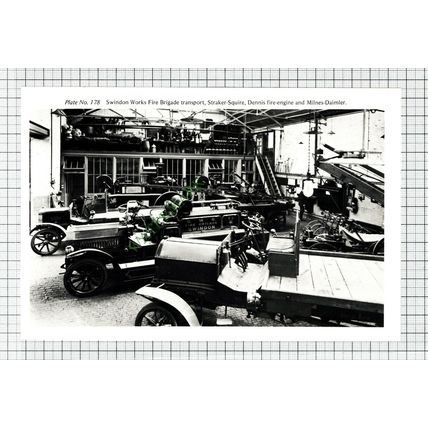 C7874) Swindon Works Fire Brigade Transport - Cutting