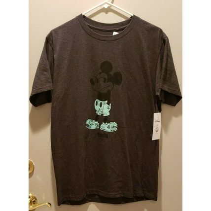 YOUNG MEN'S NEFF DISNEY MICKEY FROWNING W/ TEAL TROPICAL PRINT T SHIRT SZ M~NEW