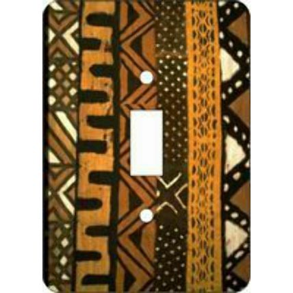 Mudcloth III Switch Plate (African American Single Switch Plate)