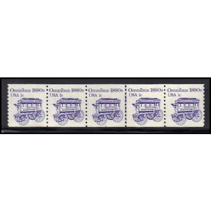 1897 1c Omnibus Very Fine MNH Dry Gum PNC 2/5 KA9395