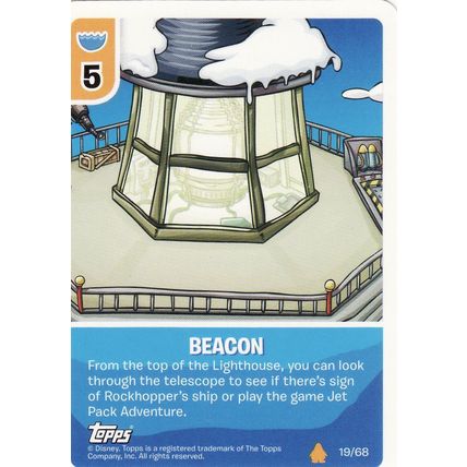 Disney Club Penguin Series 3 Fire 19/68 Beacon