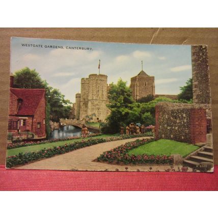 WESTGATE GARDENS, CANTERBURY, KENT vintage unused postcard by Valentine & Sons =