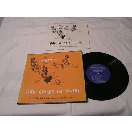 The Wagoners 10" LP with Original Cover & Booklet LP-FOLK SONGS FOR CAMP