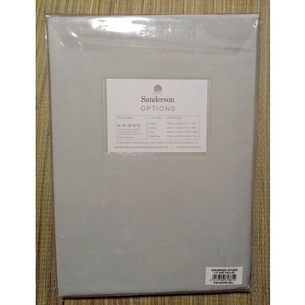 Single Flat Sheet 100% Cotton Silver 180cm x 260cm Sanderson Options