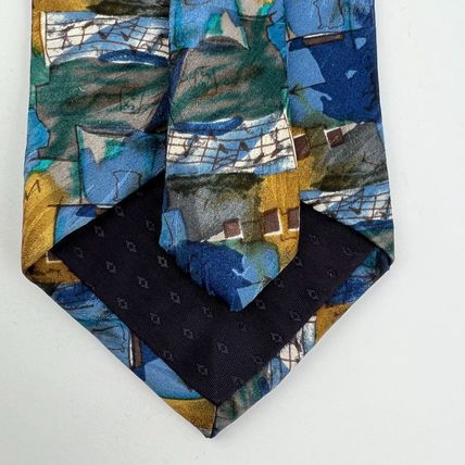 Jerry Garcia Necktie Neck Tie Collector's Edition 100% Silk Blues, Browns, Music