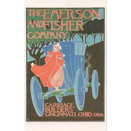 Emerson & Fisher Company USA Coach Builders Advertising Postcard