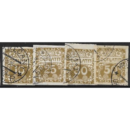 1919/1920 4 different values - fine used (o)