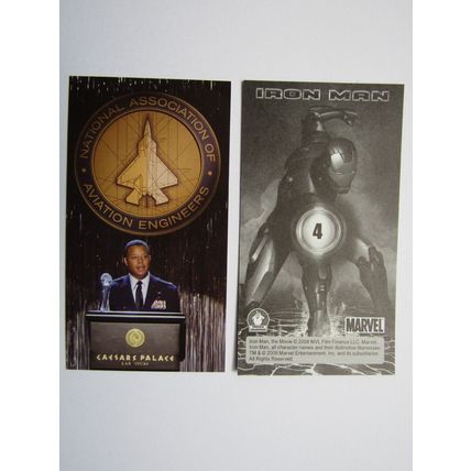 Marvel - Iron Man The Movie 2008 - Preziosi Sticker Drop-down Choice (e18)