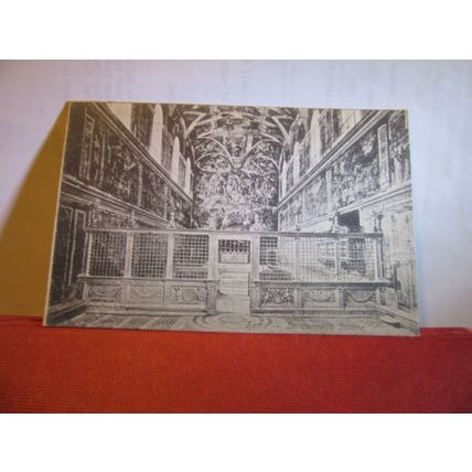 LA CAPPELLA SISTINA, ROME, ITALY unused antique postcard Roma #