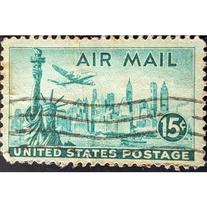 STAMP United States SGA949 1947 15c Statue of Liberty and New York City Used