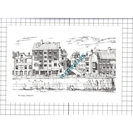 West Quay Bridgwater Somerset - 1980's Cutting / Print