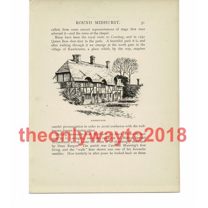 Easebourne, Sussex, Book Illustration (Print), 1903