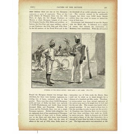 The Indian Mutiny 1857, Caste Cause, Book Illustration (Print),c1895