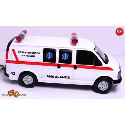 VERY RARE KEYCHAIN GMC AMBULANCE RESCUE GAZA/ISRAEL CUSTOM Ltd NICEGIFT