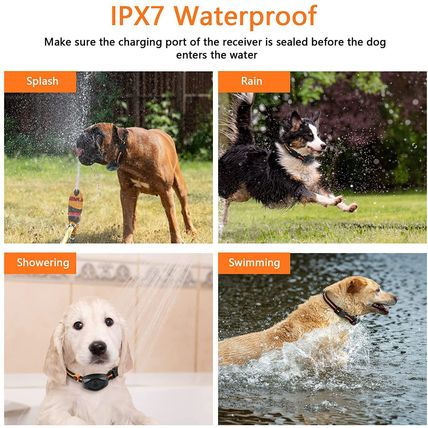 500M Waterproof Electric Pet Dog Training E-Collar Anti-Bark Obedience Remote
