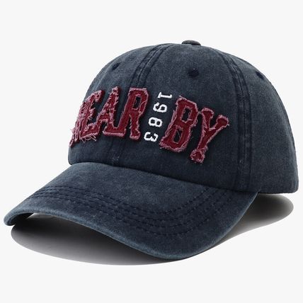Hat women's sunblock hat retro cotton cap men's letter soft top baseball cap