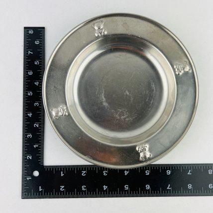 Briar Patch Teddy Bear Stainless Steal Baby Food Dish Bowl