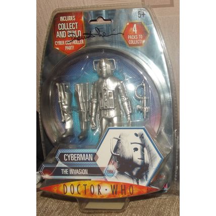 Doctor Who: Cyberman (The Invasion) autographed by Sherwin & Kilgarrif