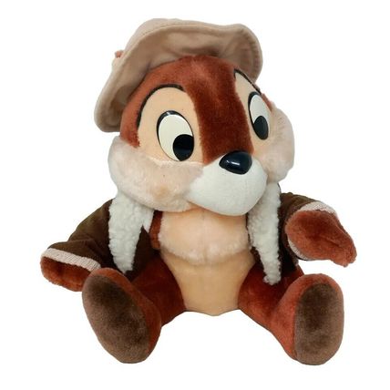 Disney Vintage Chip & Dale Plush Chip Soft Toy 11" Rescue Rangers 1990’s
