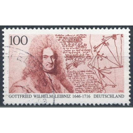 350th Birth Anniv of Gottfried Leibniz - Germany 1996 - F H - MiNr 1865