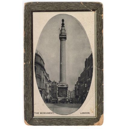 1913 LONDON - MONUMENT - PHOTO German N.L. Nr.68 sent to France 26 april