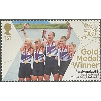 Great Britain 2012 Paralympic Gold Rowing mixed Coxed Four Used SG3381 stamp