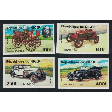 Niger Motor Cars 4v Imperf 1984 MNH SG#993-996 MI#892-895