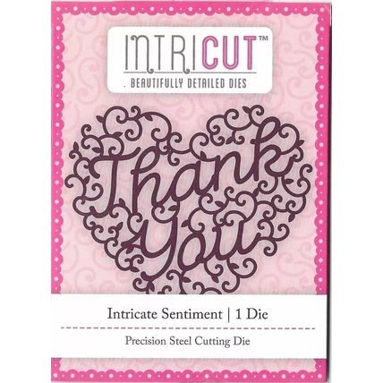 Hobbycraft. Intricate Sentiment Thank You Die. Die Cutting Cardmaking Crafts