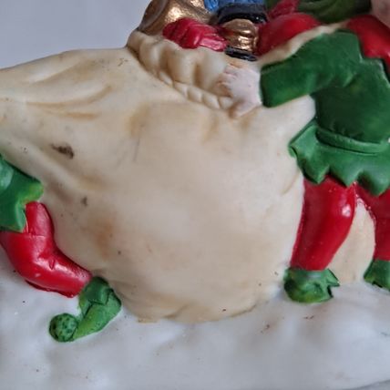 Vintage Freelance Inc ELF & Toy Bag 2" FIGURINE Christmas Gifts