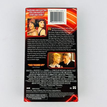 Chicago VHS Video Tape Renée Zellweger, Catherine Zeta-Jones, Richard Gere