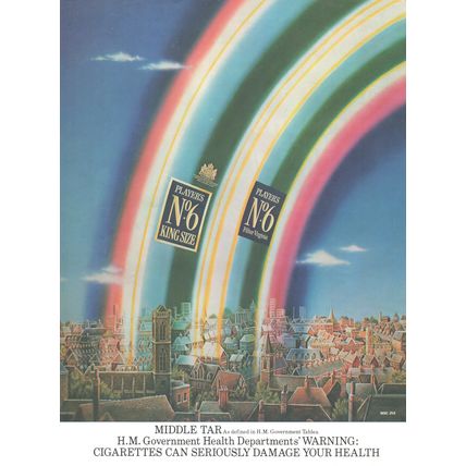 PLAYER'S No.6 King Size CIGARETTES tobacco :- Original Vintage 1981 Advert