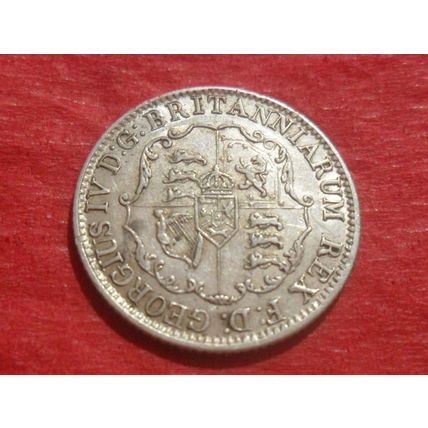 1822 George IV British West Indies 1/8th Dollar - Anchor Money.