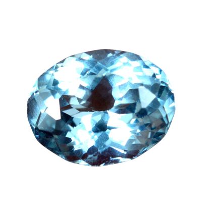 Brazilian Natural Blue Aquamarine 8.40 Ct Oval Loose Gemstone