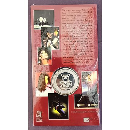 NEW Michael Jackson .999 Silver 1 oz Round King of Pop Music 1996-97 World Tour!