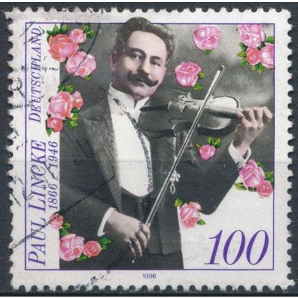 50ᵗʰ Death Anniv Paul Lincke - Germany 1996 - FH - MiNr 1876