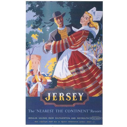 RAIL ADVERTISING B.R. JERSEY CARD NO 10175178 UK FREE POST
