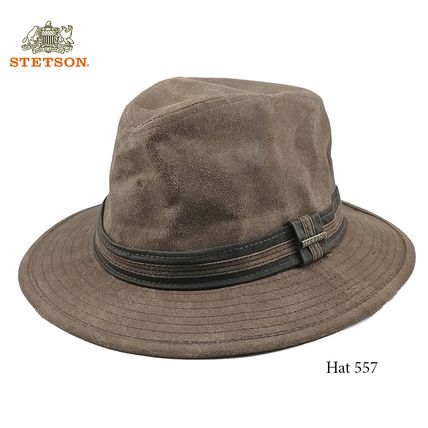 STETSON Distressed Faux Suede Outdoor Hat - Size M