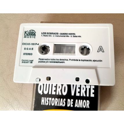 Los Sobraos : Quiero Verte / Historias De Amor : Cassette Single