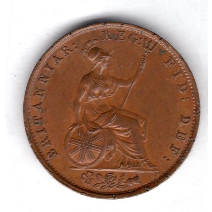 Great Britain. Victoria. Halfpenny 1853. Rim notching. dy14911