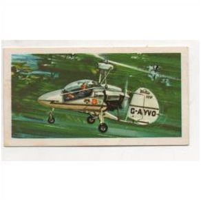 1972 Brooke Bond Teacard History of Aviation card No.43 Wallis WA-120 Autogyro