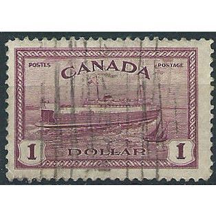 Canada 1946 SG406 $1 Purple Good/Fine Used ... .