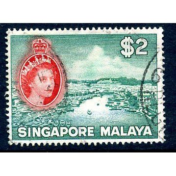 Singapore 1955 $2 definitive, used, SG 51