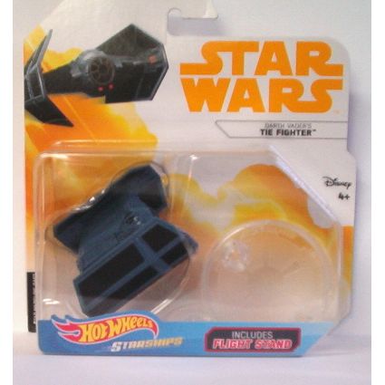 HOT WHEELS STAR WARS ' yellow card ' DARTH VADER'S TIE FIGHTER