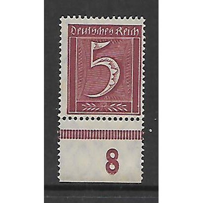 GERMANY 1921 5pf CLARET SG 153 U/M MINT#2